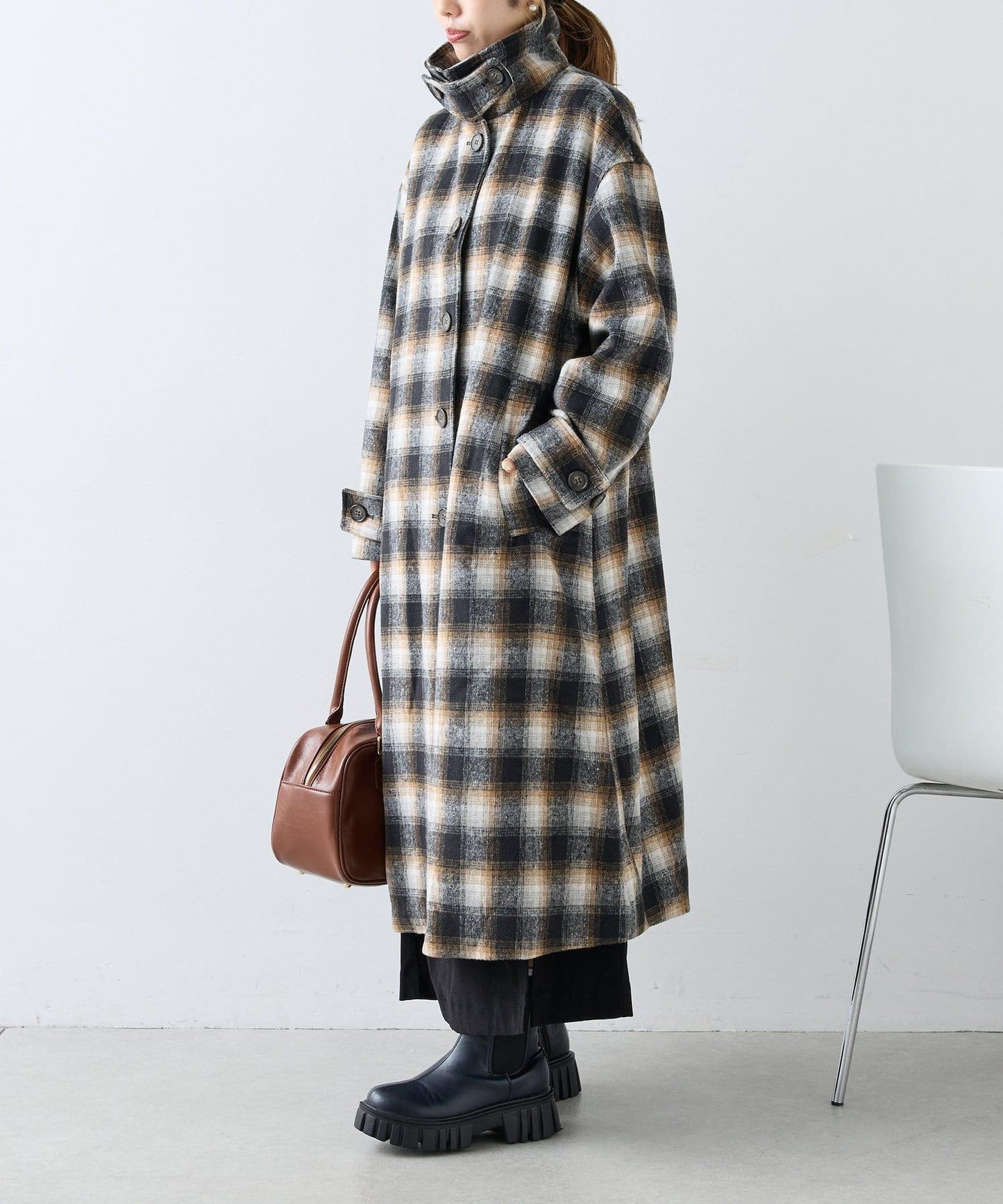 【w closet】環保羊毛長款大衣