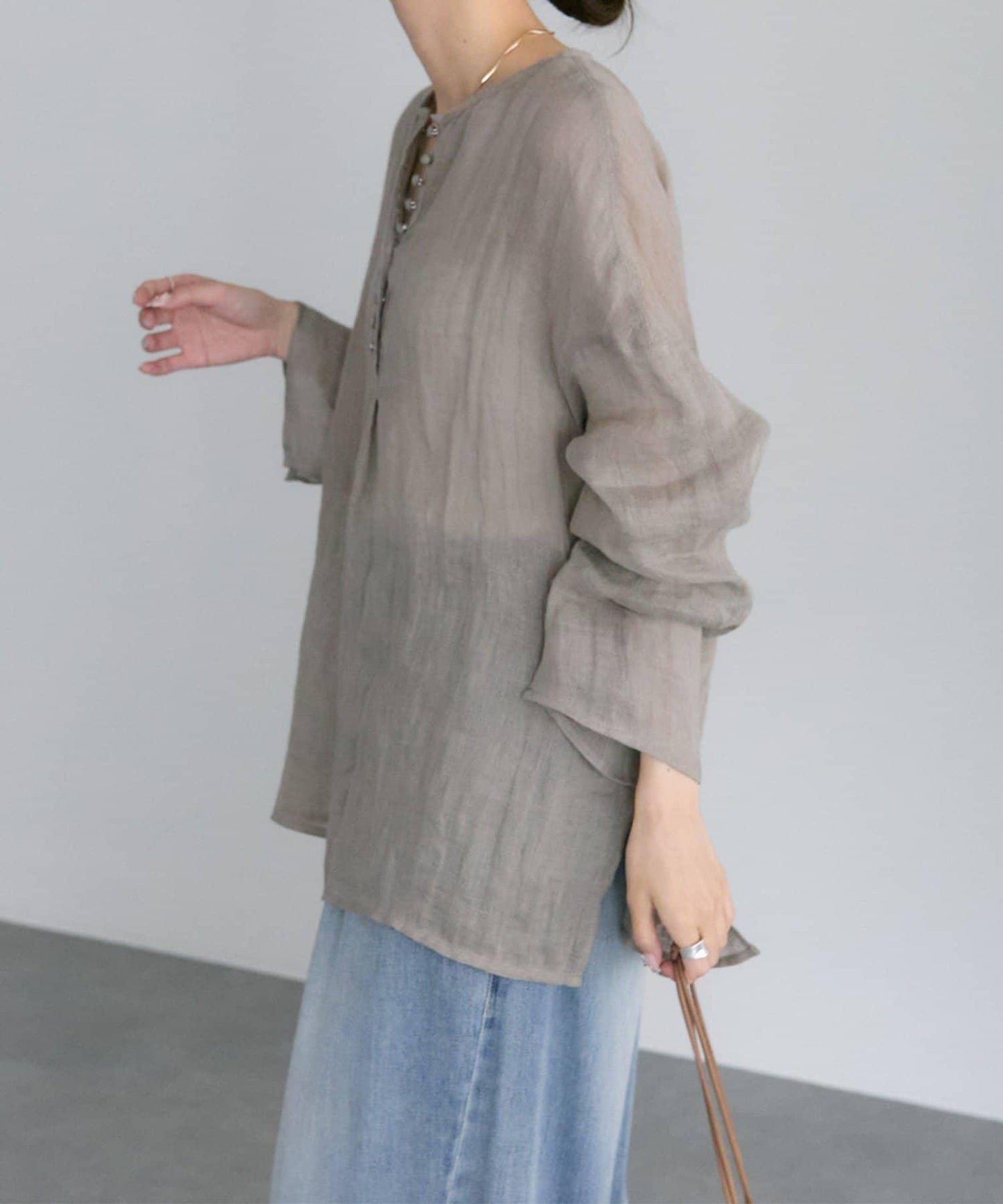 亞麻紗布襯衫