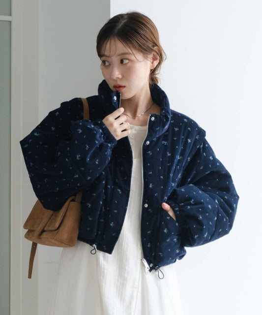 燈芯絨加棉短款夾克