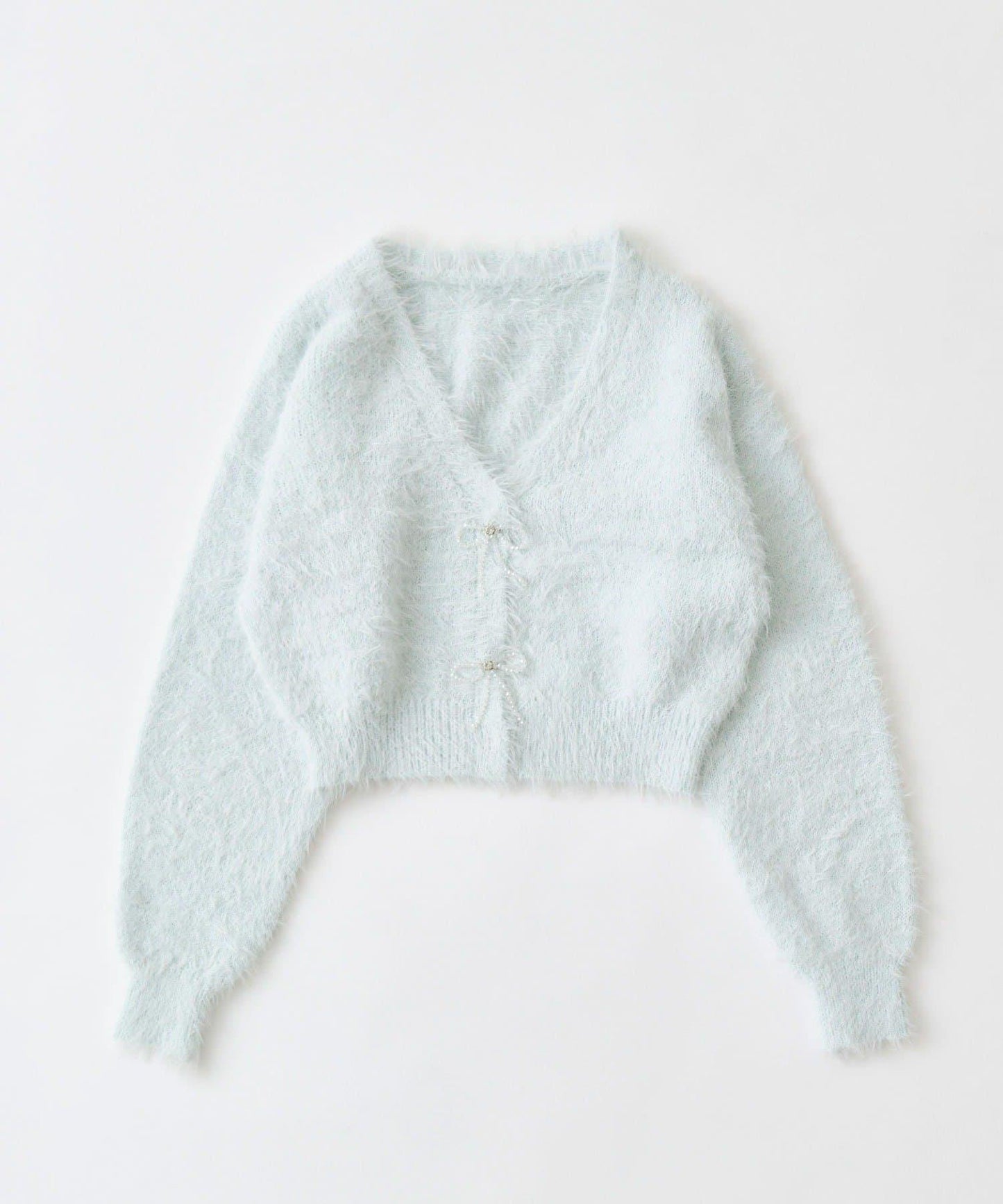 melty蝴蝶結短款針織衫