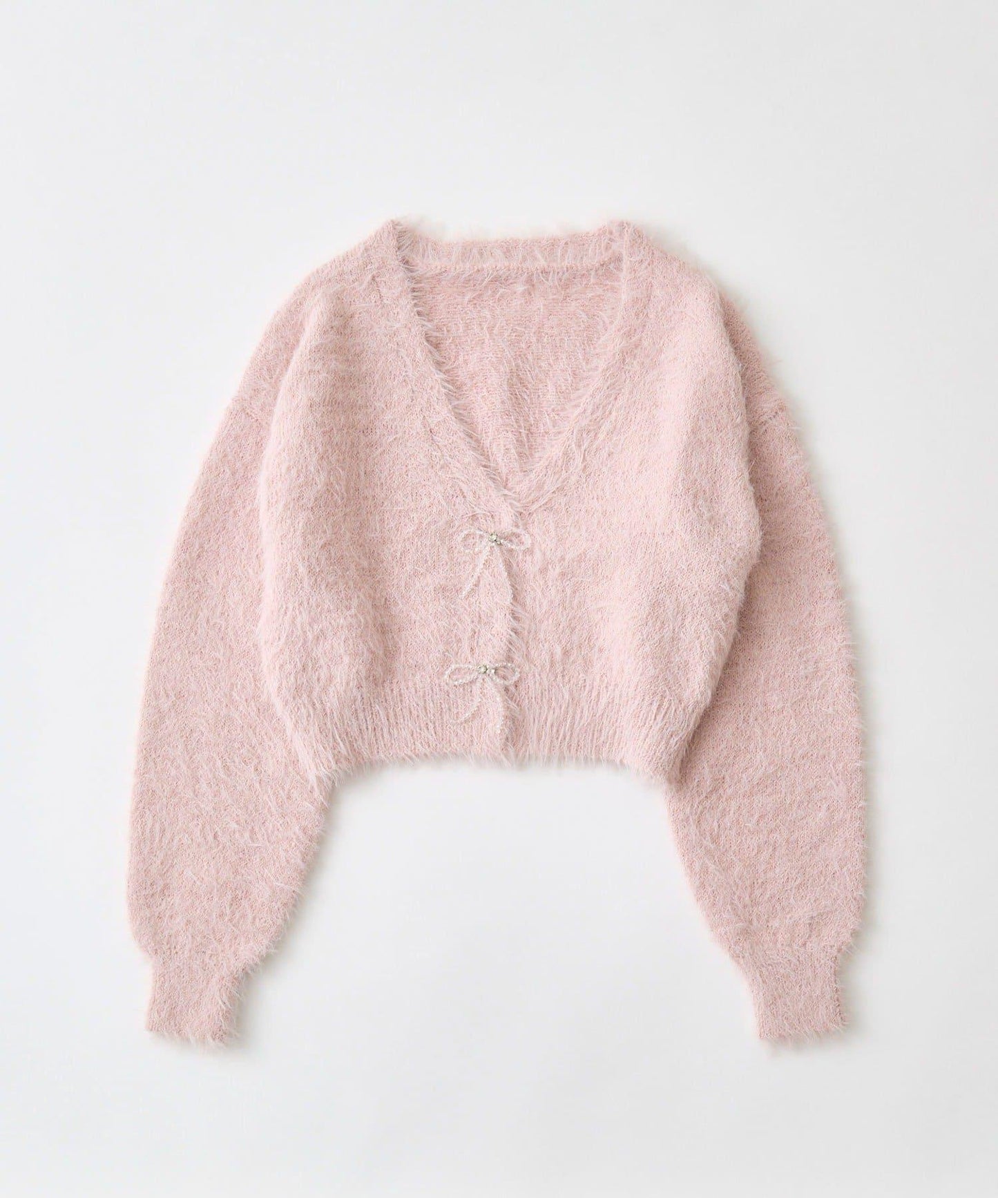 melty蝴蝶結短款針織衫