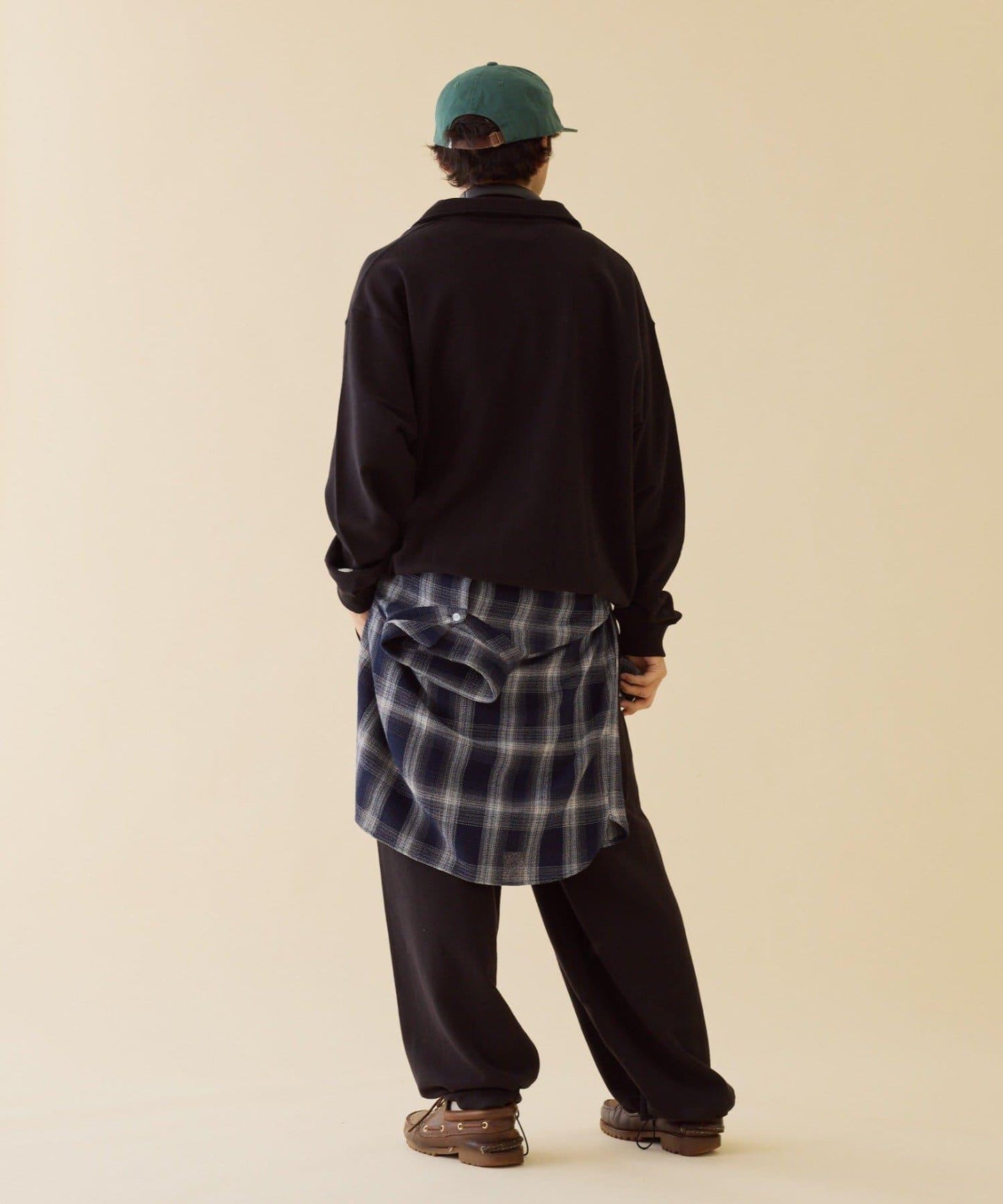 【DISCUS】男女同款加絨半拉鍊套頭衫