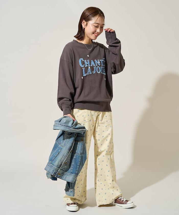 牛仔標誌雛菊衛衣