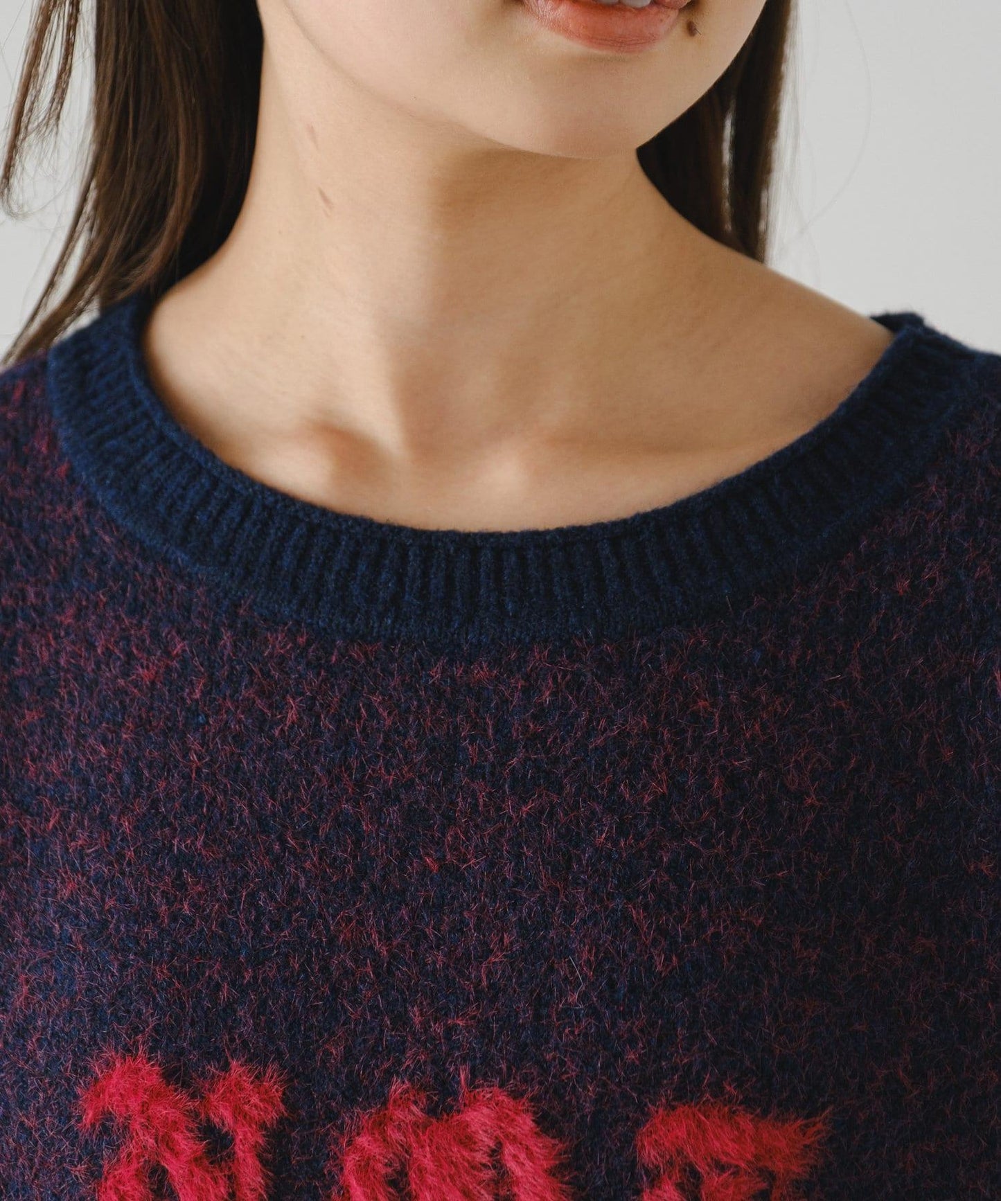 刺繡縫線字母長款上衣