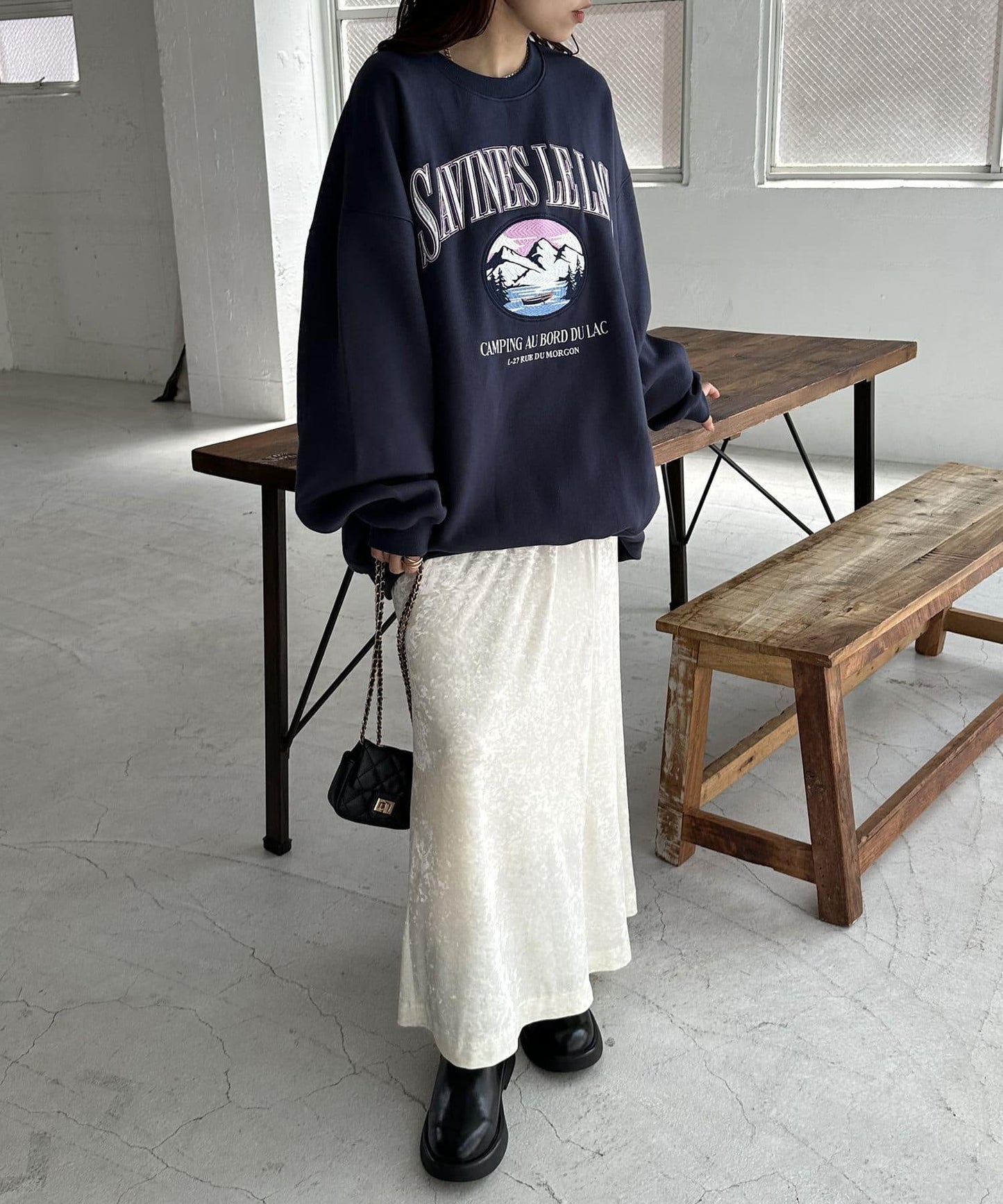 【Discoat】紀念款山脈刺繡衛衣