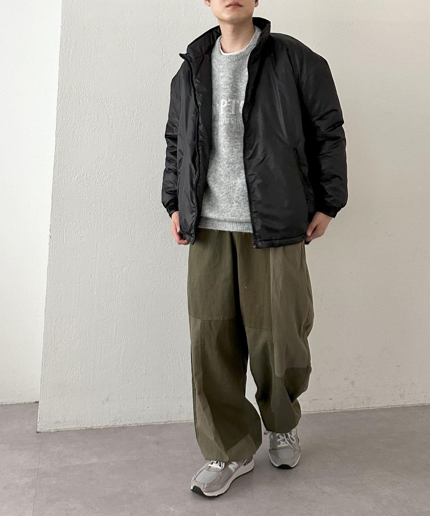 【Discoat】尼龍迷你格輕薄棉服夾克