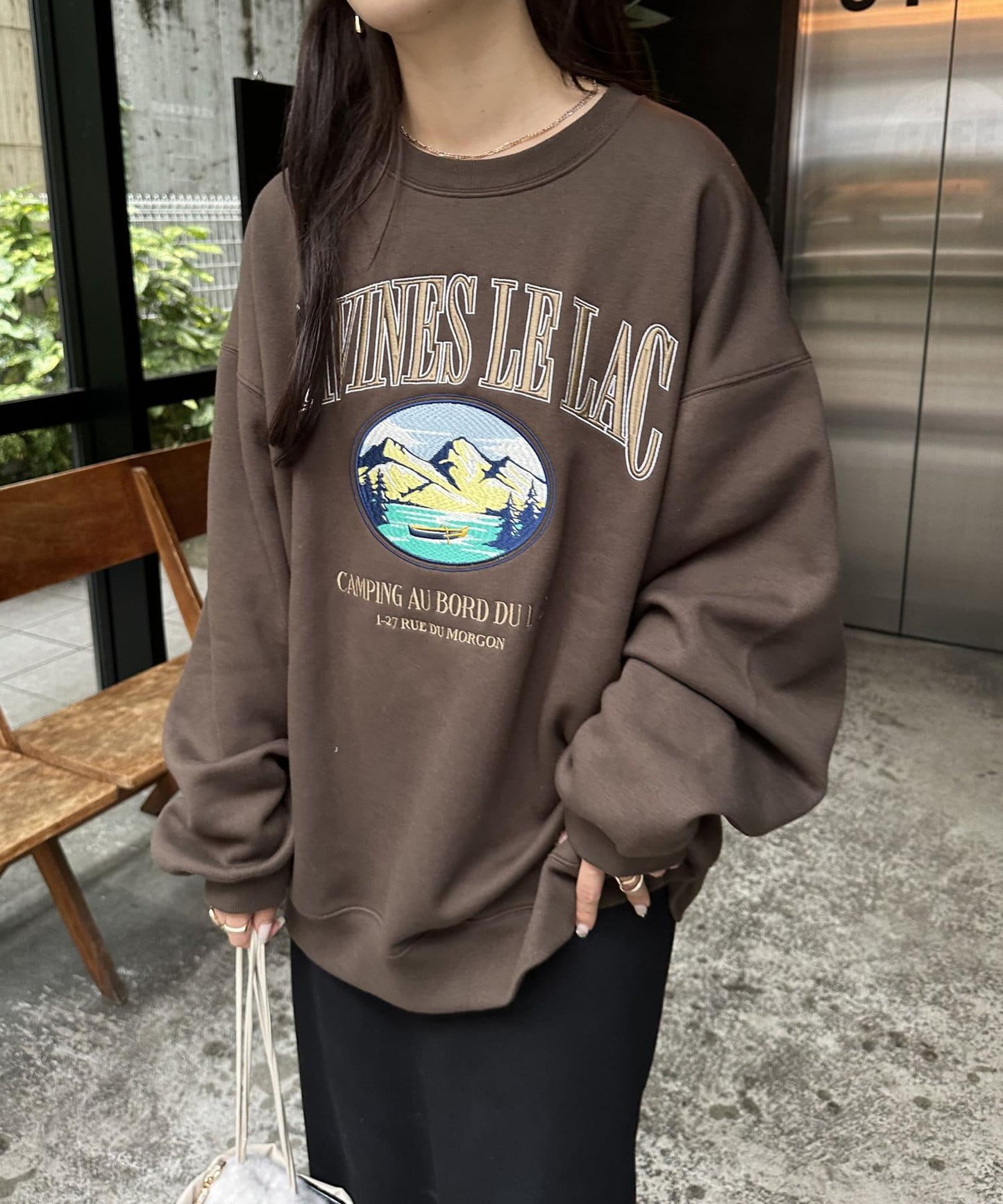 【Discoat】紀念款山脈刺繡衛衣