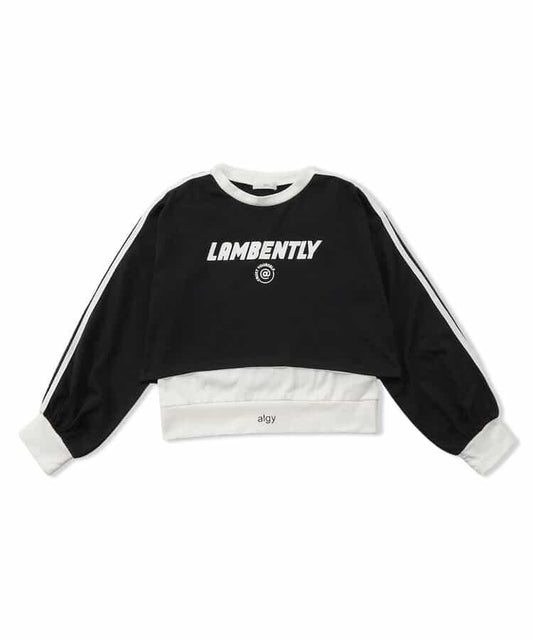 短款長袖T恤&背心套裝