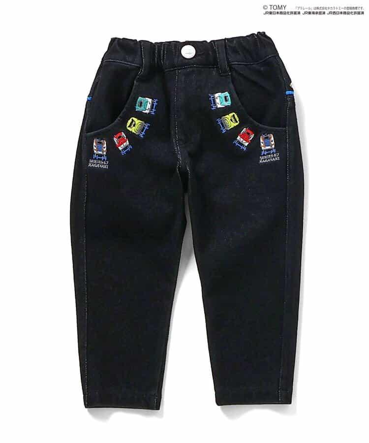 【プラレール】刺繡針織牛仔褲