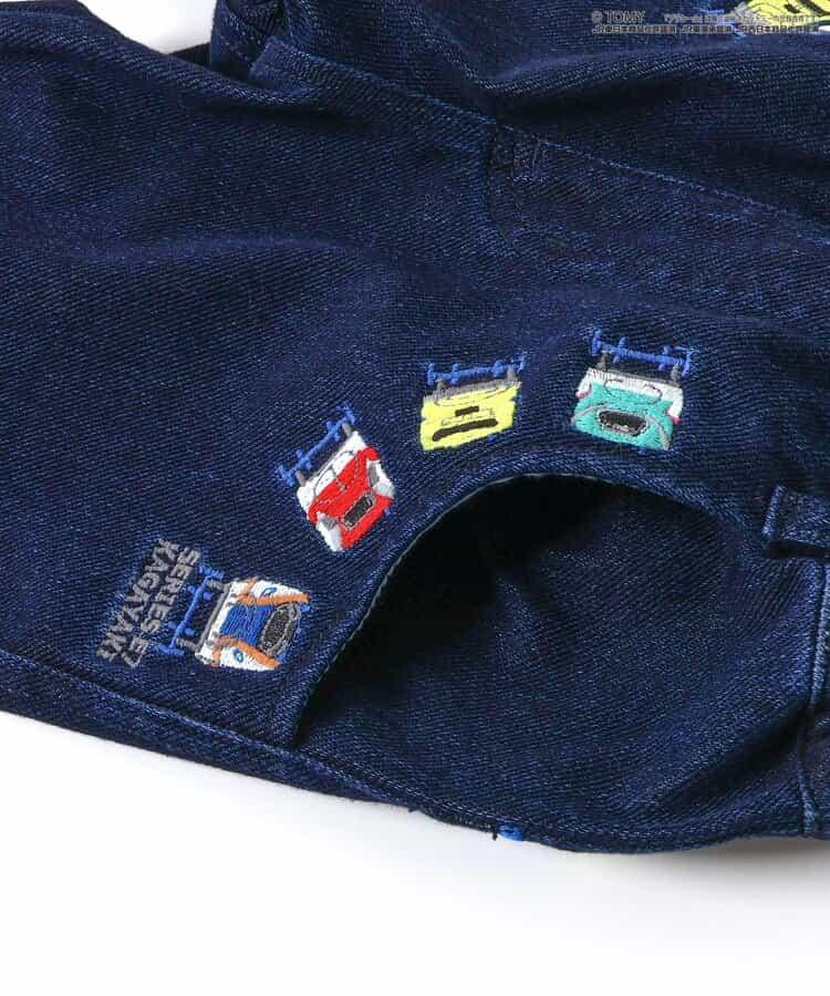 【プラレール】刺繡針織牛仔褲