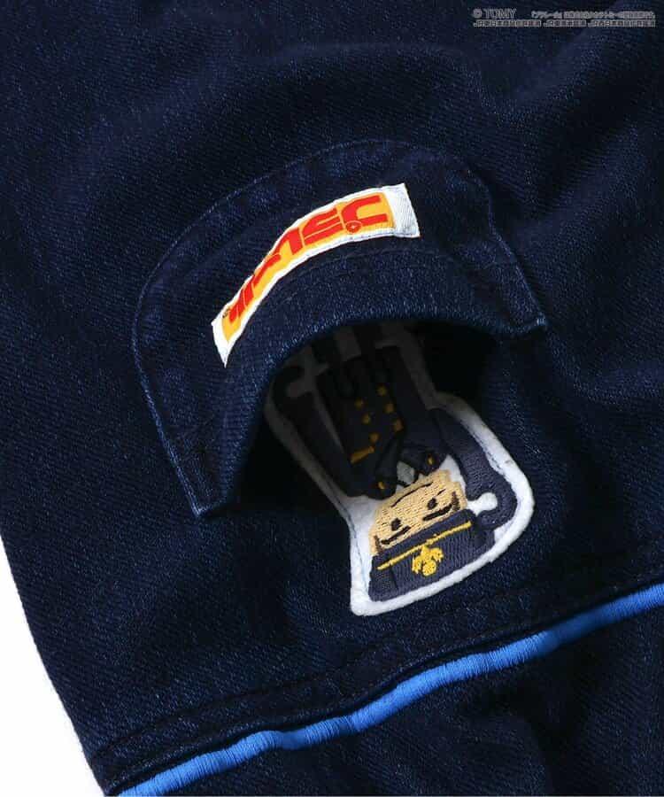 【プラレール】刺繡針織牛仔褲