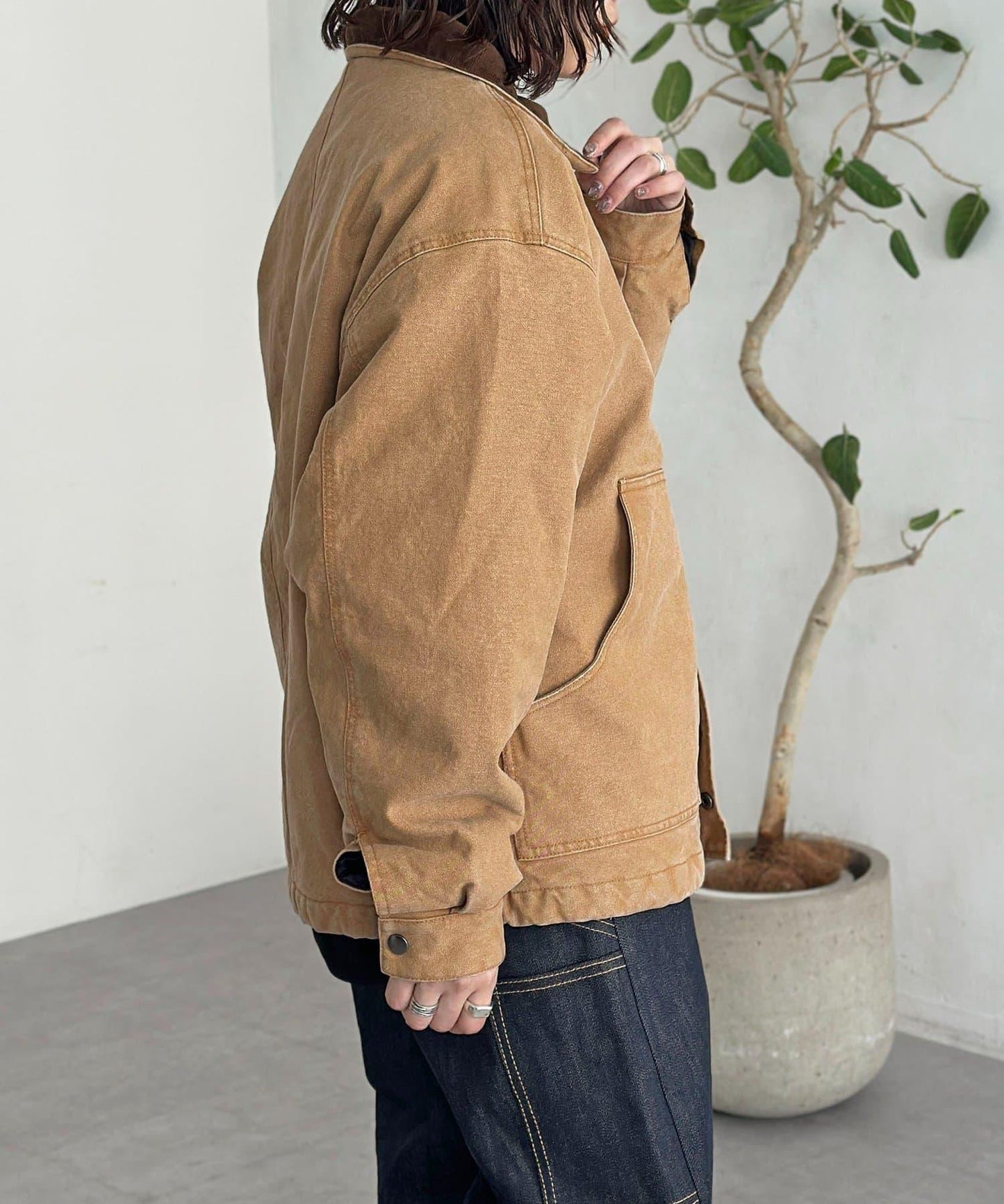 燈芯絨工裝夾克