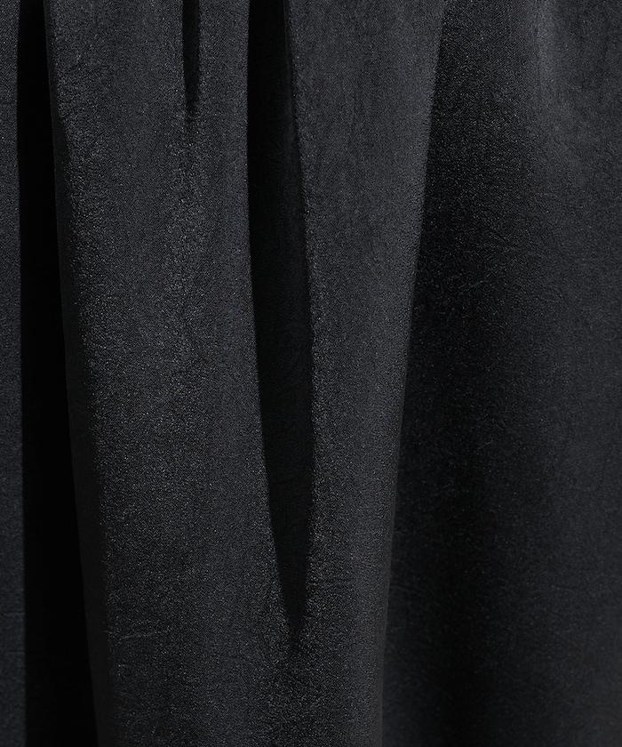 緞面休閒喇叭裙<套裝可搭配>