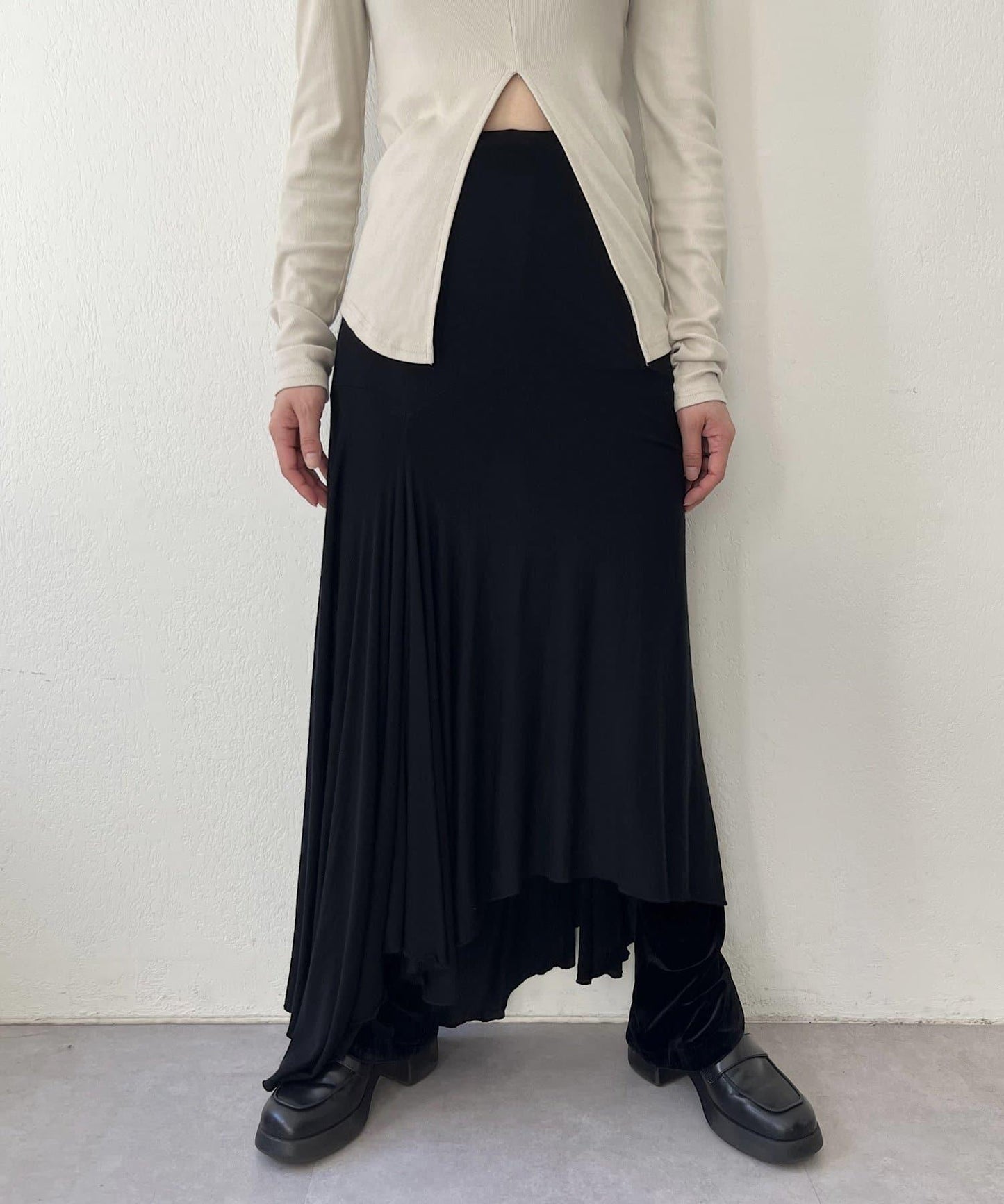 【Pasterip】不規則下襬剪裁半身裙