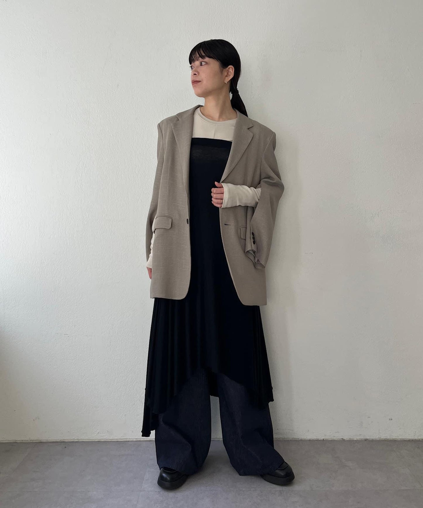 【Pasterip】不規則下襬剪裁半身裙