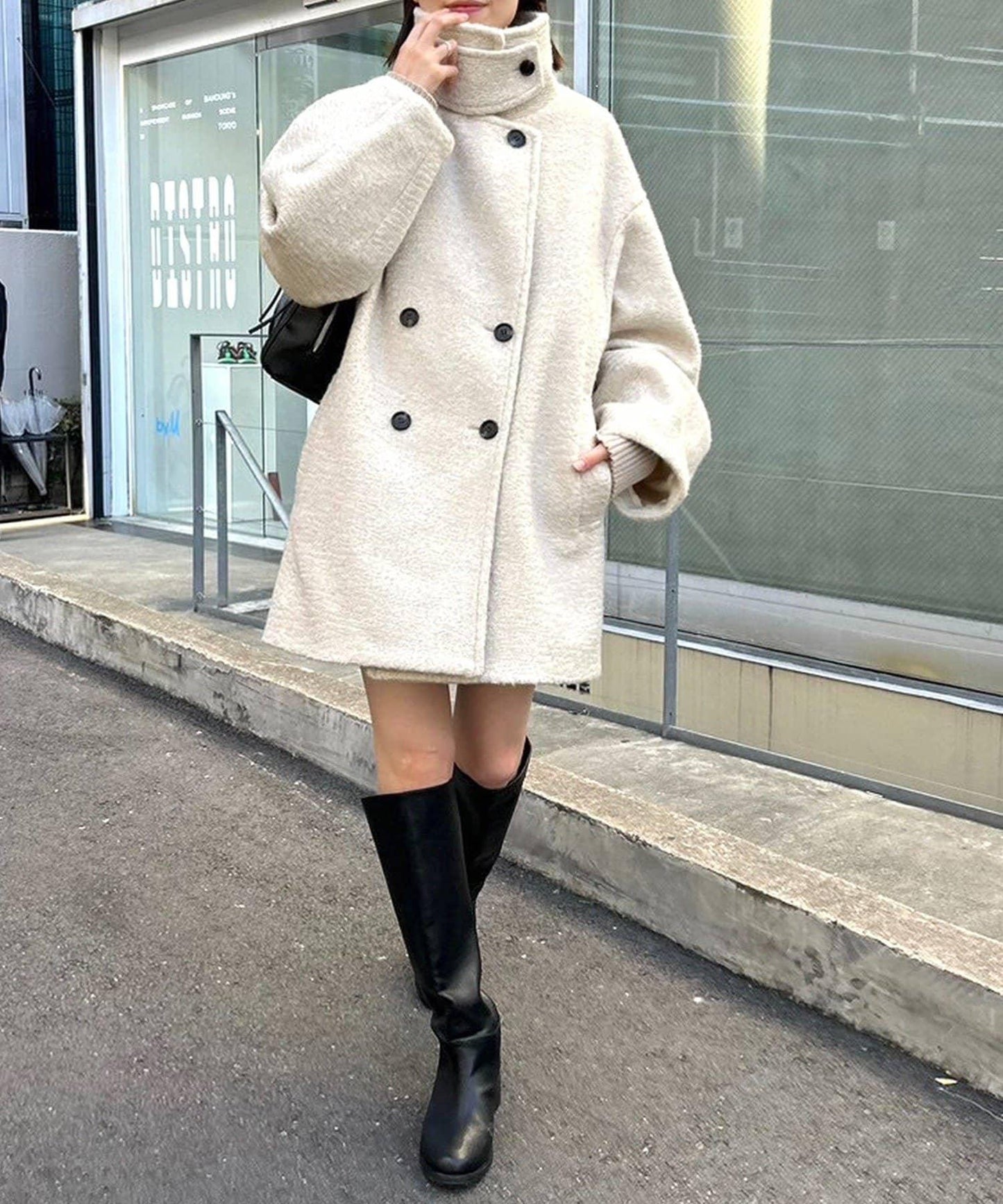 25AW長毛中長款大衣