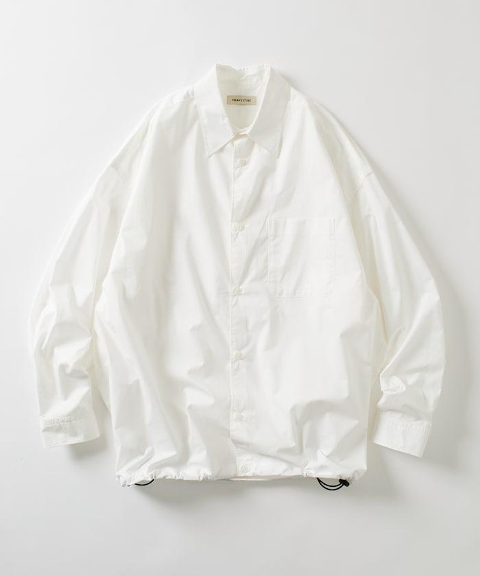 寬鬆版型抽繩常規領襯衫 / 下襬抽繩