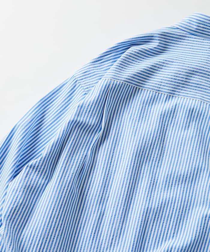 寬鬆版型抽繩常規領襯衫 / 下襬抽繩