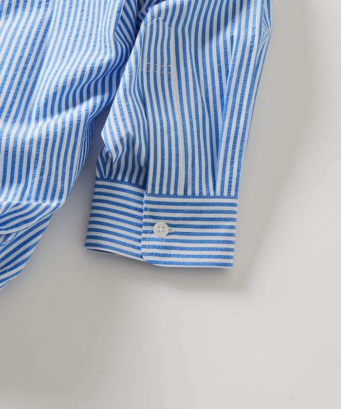 寬鬆版型抽繩常規領襯衫 / 下襬抽繩