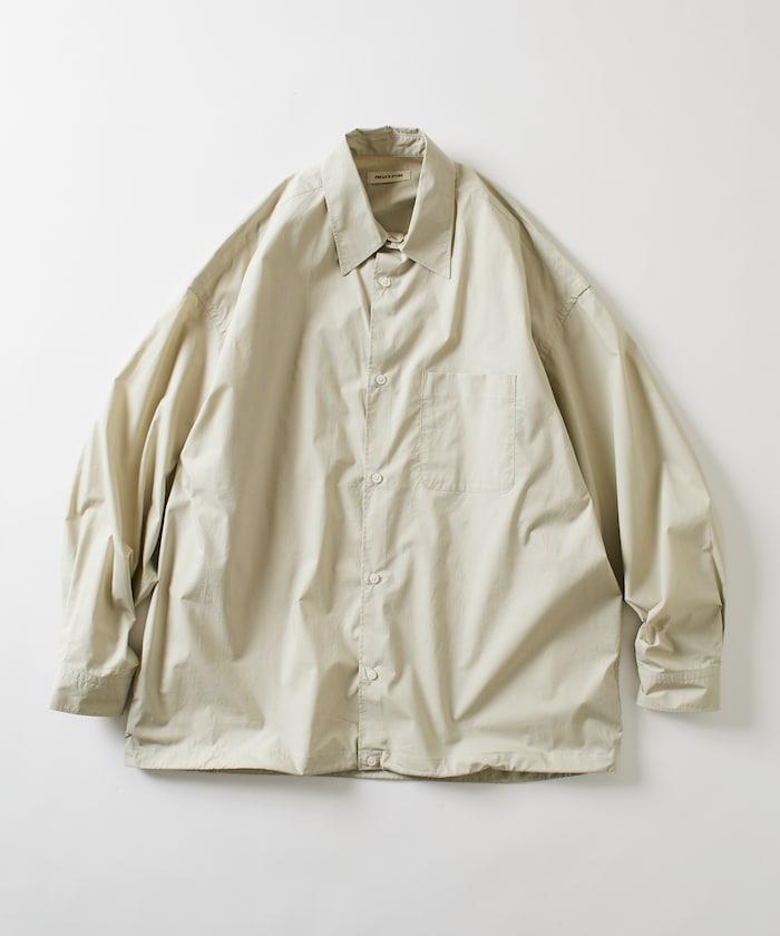 寬鬆版型抽繩常規領襯衫 / 下襬抽繩