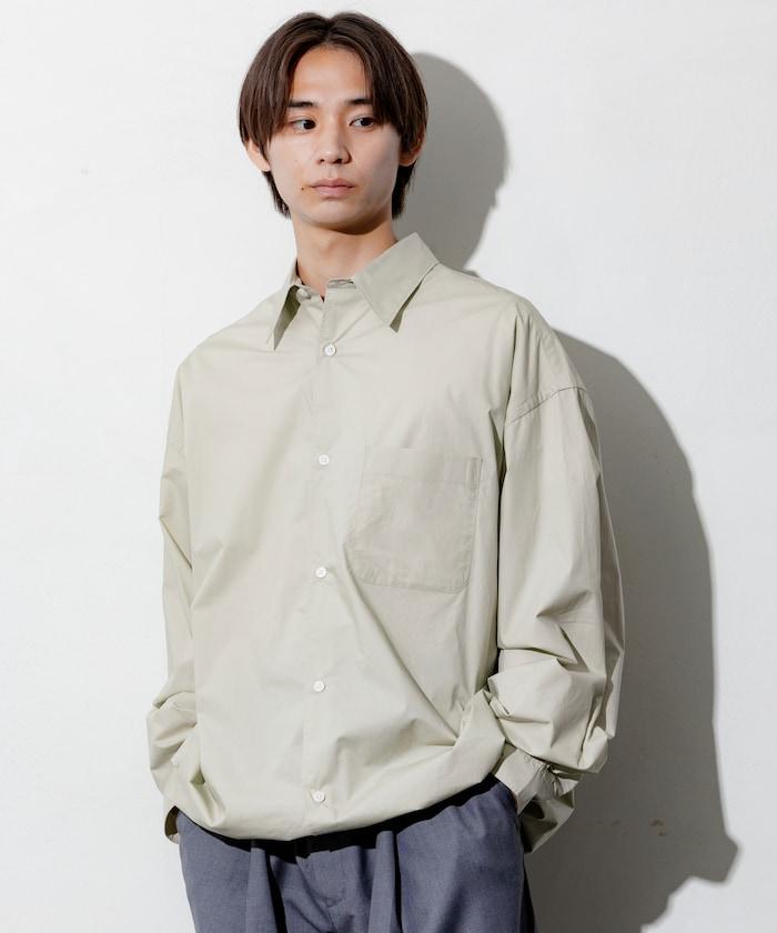 寬鬆版型抽繩常規領襯衫 / 下襬抽繩