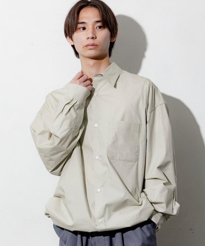 寬鬆版型抽繩常規領襯衫 / 下襬抽繩