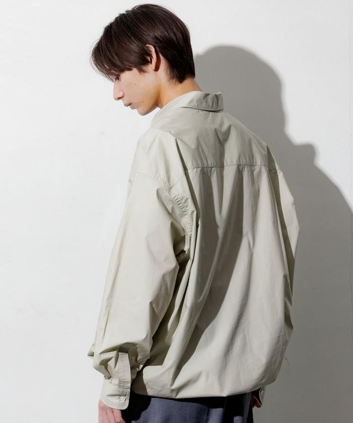 寬鬆版型抽繩常規領襯衫 / 下襬抽繩