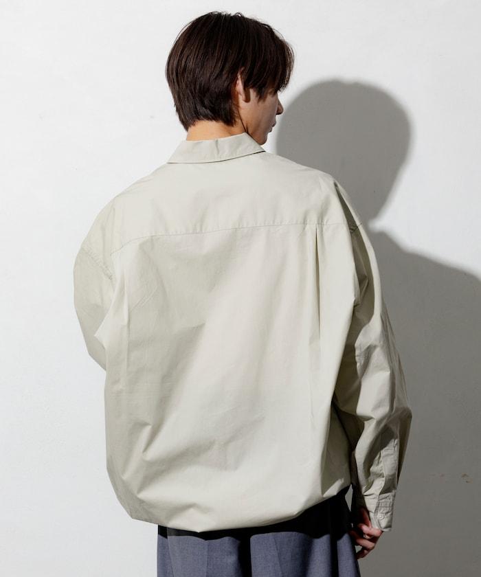 寬鬆版型抽繩常規領襯衫 / 下襬抽繩