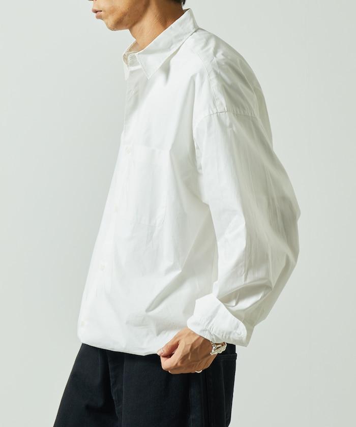 寬鬆版型抽繩常規領襯衫 / 下襬抽繩