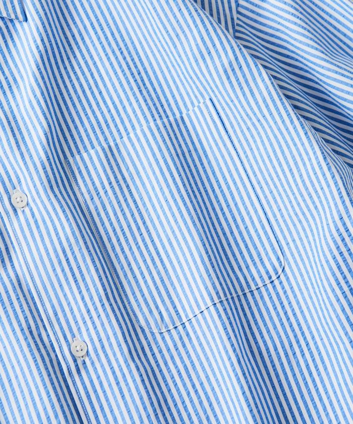 寬鬆版型抽繩常規領襯衫 / 下襬抽繩