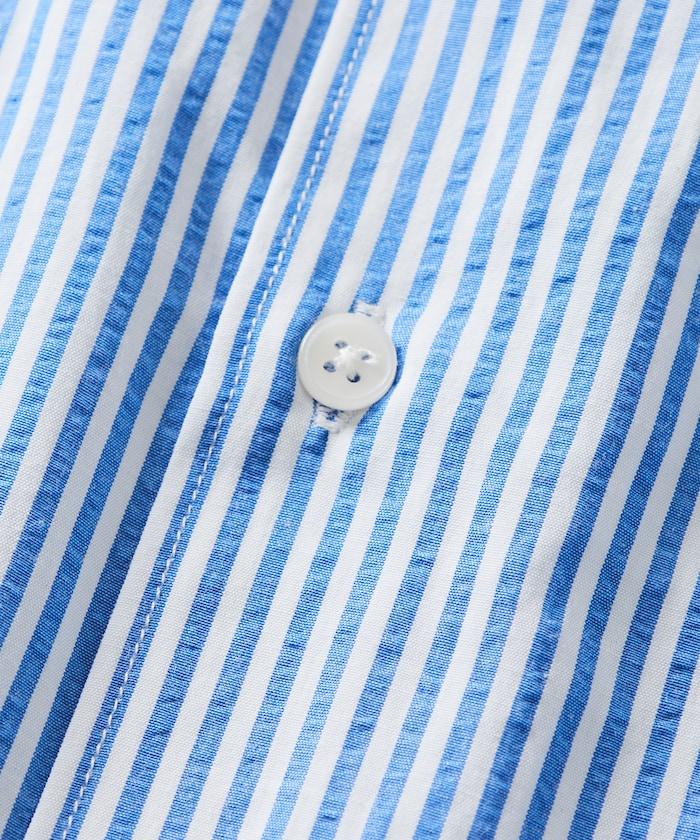 寬鬆版型抽繩常規領襯衫 / 下襬抽繩