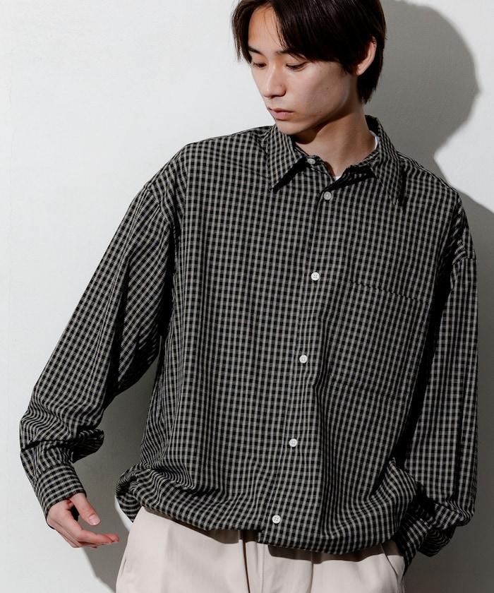 寬鬆版型抽繩常規領襯衫 / 下襬抽繩