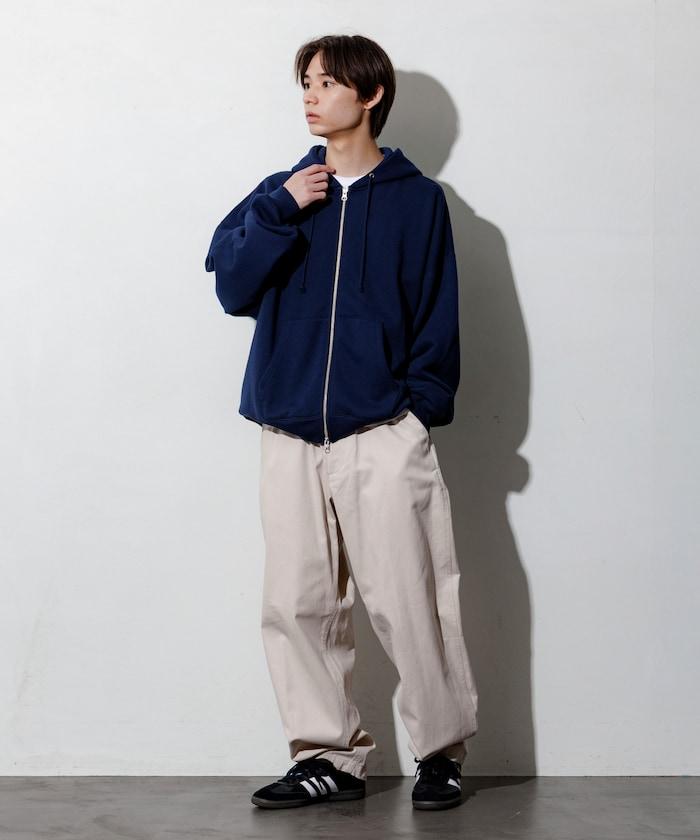 リラックスフィット ジップアップ パーカー 【限定展開】