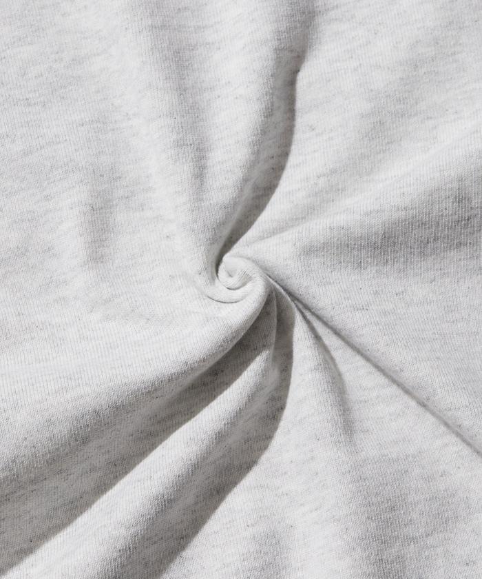 寬鬆版型 單點刺繡 袖部印花 口袋T恤 / 長袖T恤 / 下襬抽繩