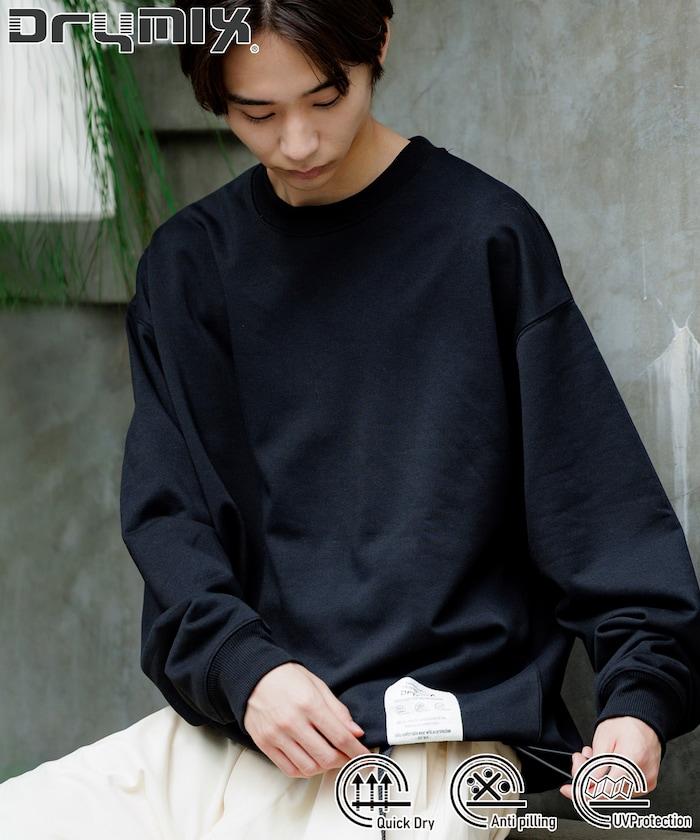 Drymix(R) 乾爽混紡寬鬆版型圓領抽繩衛衣 / 下襬抽繩