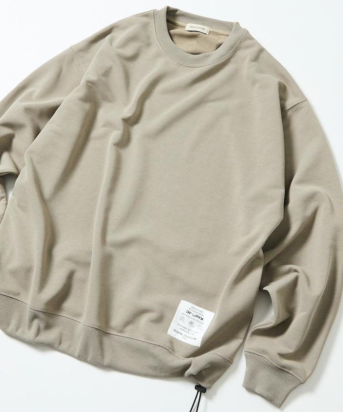 Drymix(R) 乾爽混紡寬鬆版型圓領抽繩衛衣 / 下襬抽繩