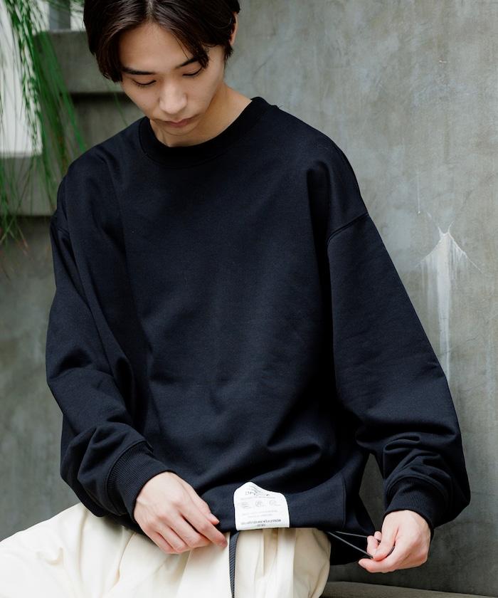 Drymix(R) 乾爽混紡寬鬆版型圓領抽繩衛衣 / 下襬抽繩