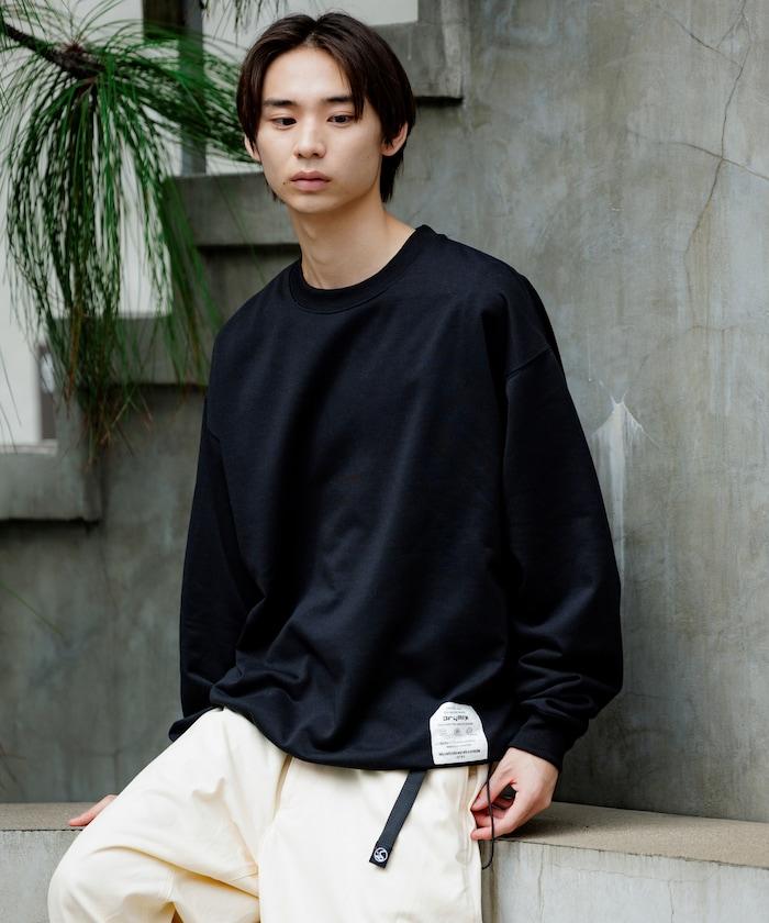 Drymix(R) 乾爽混紡寬鬆版型圓領抽繩衛衣 / 下襬抽繩