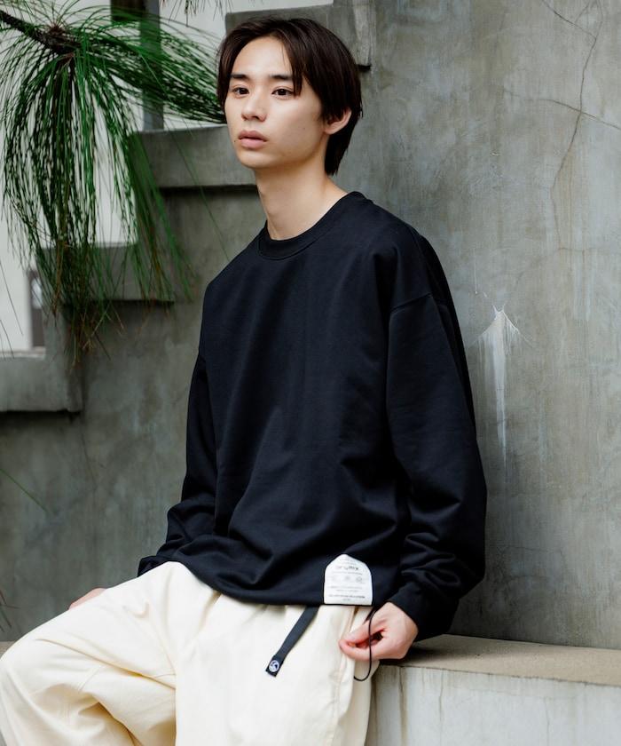 Drymix(R) 乾爽混紡寬鬆版型圓領抽繩衛衣 / 下襬抽繩