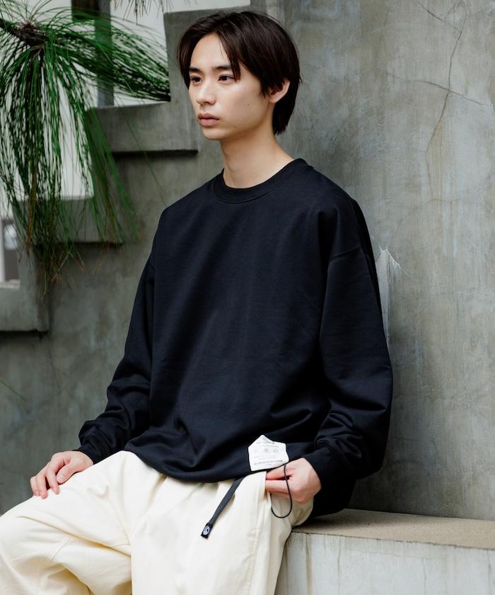 Drymix(R) 乾爽混紡寬鬆版型圓領抽繩衛衣 / 下襬抽繩