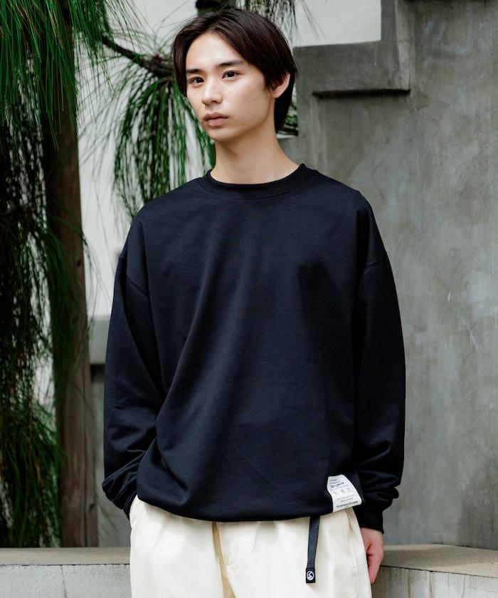 Drymix(R) 乾爽混紡寬鬆版型圓領抽繩衛衣 / 下襬抽繩