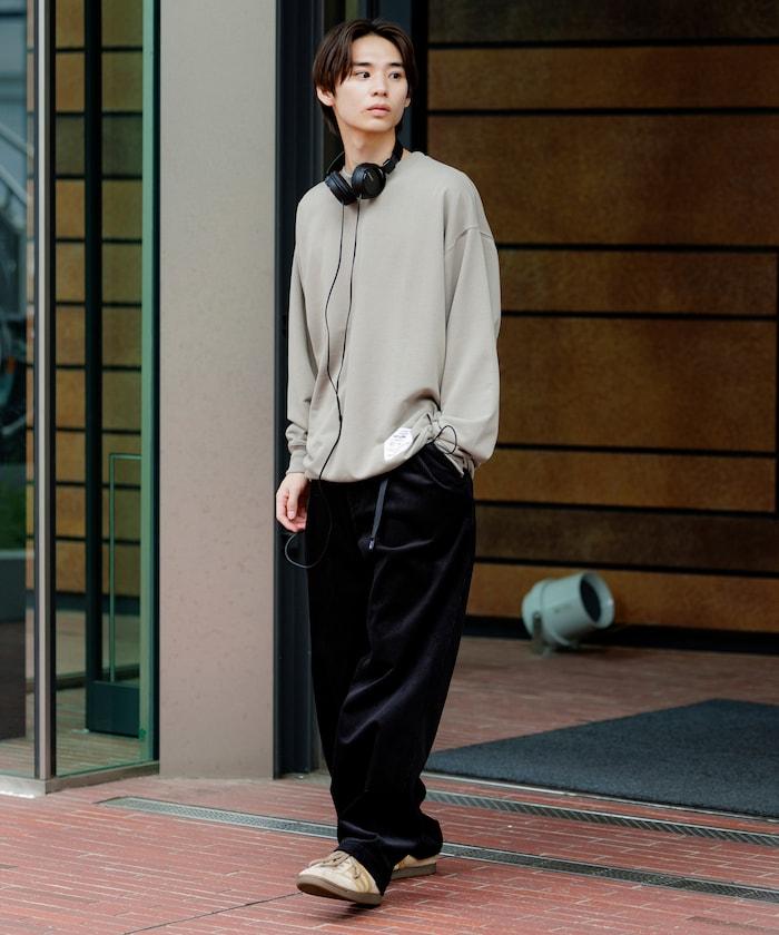 Drymix(R) 乾爽混紡寬鬆版型圓領抽繩衛衣 / 下襬抽繩