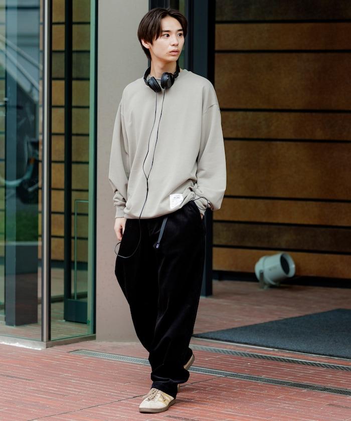 Drymix(R) 乾爽混紡寬鬆版型圓領抽繩衛衣 / 下襬抽繩