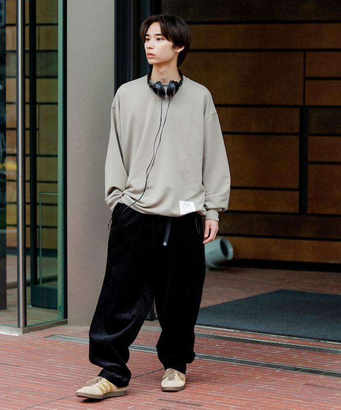 Drymix(R) 乾爽混紡寬鬆版型圓領抽繩衛衣 / 下襬抽繩