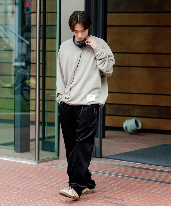 Drymix(R) 乾爽混紡寬鬆版型圓領抽繩衛衣 / 下襬抽繩