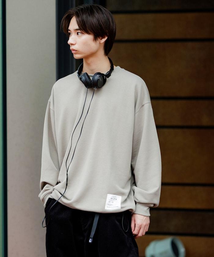 Drymix(R) 乾爽混紡寬鬆版型圓領抽繩衛衣 / 下襬抽繩