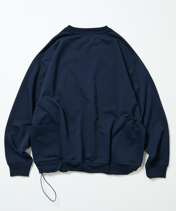 Drymix(R) / 乾爽混紡寬鬆版型側袋圓領衛衣