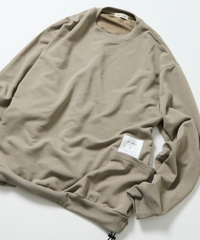 Drymix(R) / 乾爽混紡寬鬆版型側袋圓領衛衣