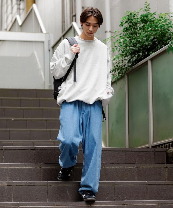 Drymix(R) / 乾爽混紡寬鬆版型側袋圓領衛衣