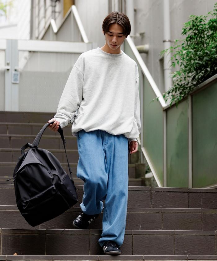 Drymix(R) / 乾爽混紡寬鬆版型側袋圓領衛衣